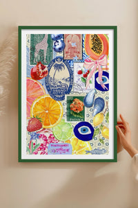 HOMEPACK Ahşap Çerçeveli Tablo Çerçeveli Poster Sanatsal Modern Duvar Dekoru TK-1030