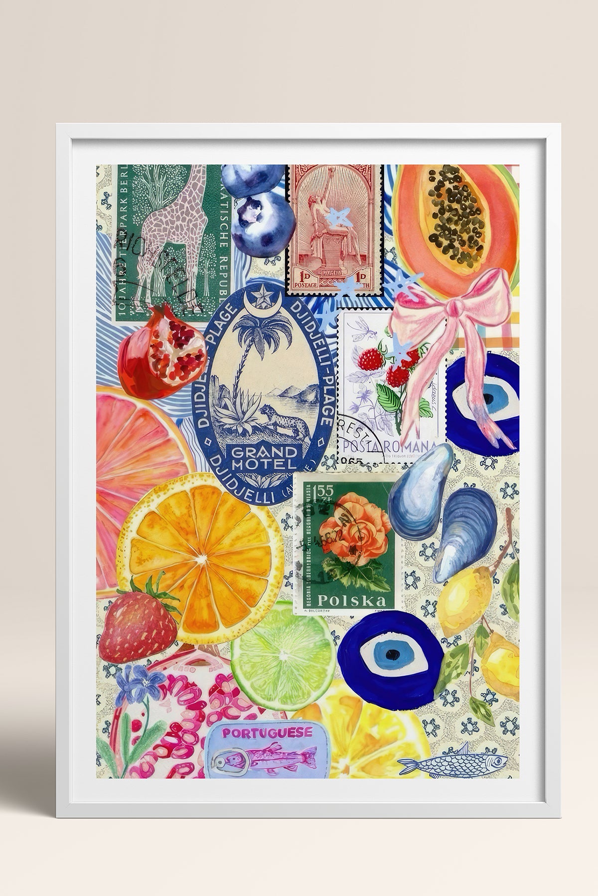HOMEPACK Ahşap Çerçeveli Tablo Çerçeveli Poster Sanatsal Modern Duvar Dekoru TK-1030