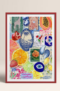 HOMEPACK Ahşap Çerçeveli Tablo Çerçeveli Poster Sanatsal Modern Duvar Dekoru TK-1030