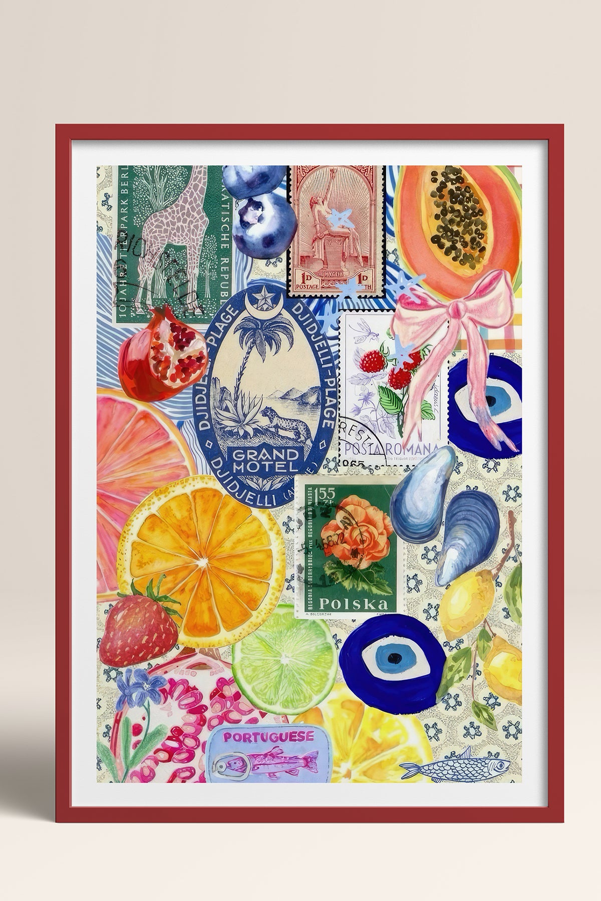 HOMEPACK Ahşap Çerçeveli Tablo Çerçeveli Poster Sanatsal Modern Duvar Dekoru TK-1030