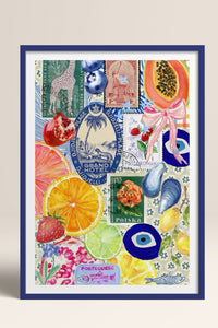 HOMEPACK Ahşap Çerçeveli Tablo Çerçeveli Poster Sanatsal Modern Duvar Dekoru TK-1030