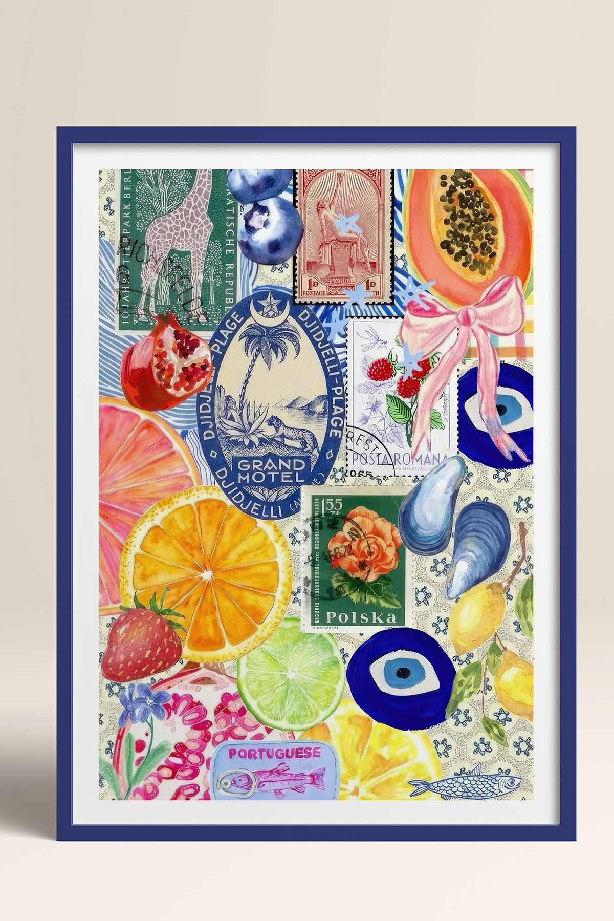 HOMEPACK Ahşap Çerçeveli Tablo Çerçeveli Poster Sanatsal Modern Duvar Dekoru TK-1030