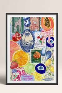 HOMEPACK Ahşap Çerçeveli Tablo Çerçeveli Poster Sanatsal Modern Duvar Dekoru TK-1030