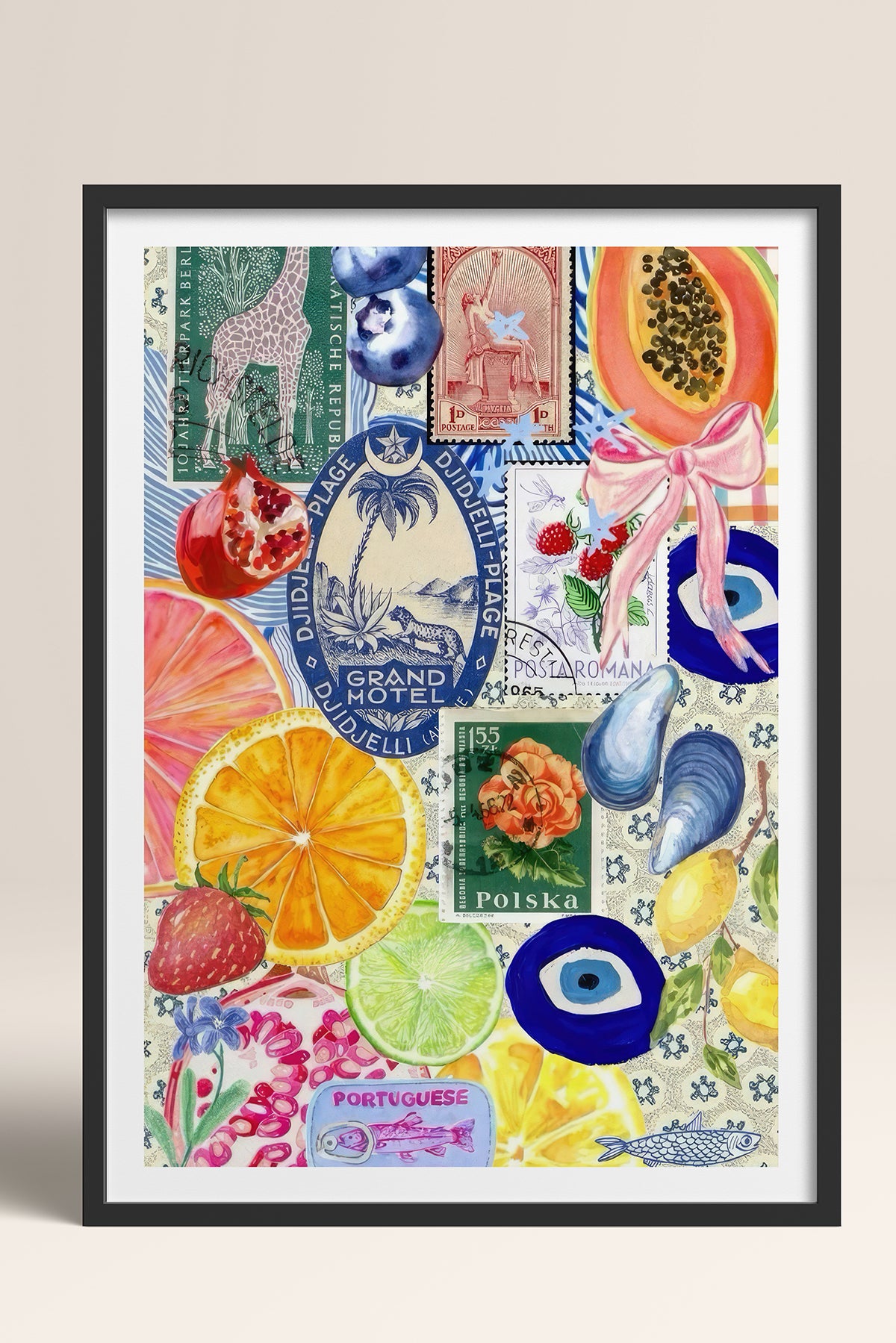 HOMEPACK Ahşap Çerçeveli Tablo Çerçeveli Poster Sanatsal Modern Duvar Dekoru TK-1030