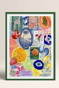 HOMEPACK Ahşap Çerçeveli Tablo Çerçeveli Poster Sanatsal Modern Duvar Dekoru TK-1030
