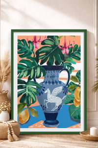 HOMEPACK Ahşap Çerçeveli Tablo Çerçeveli Poster Sanatsal Modern Duvar Dekoru TK-1031