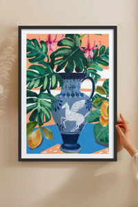 HOMEPACK Ahşap Çerçeveli Tablo Çerçeveli Poster Sanatsal Modern Duvar Dekoru TK-1031