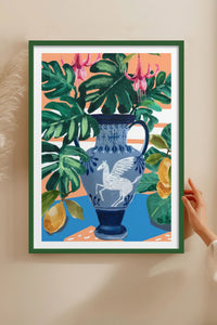 HOMEPACK Ahşap Çerçeveli Tablo Çerçeveli Poster Sanatsal Modern Duvar Dekoru TK-1031