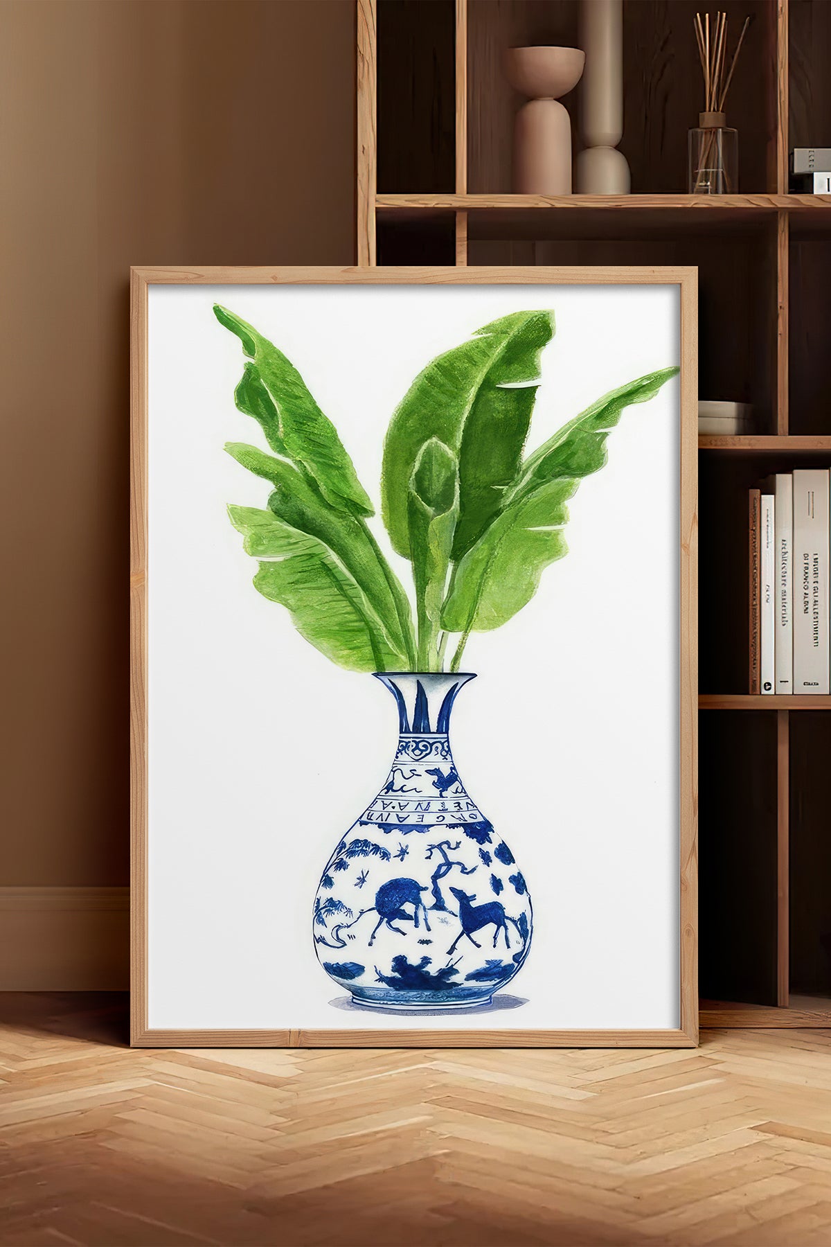 HOMEPACK Ahşap Çerçeveli Tablo Çerçeveli Poster Sanatsal Modern Duvar Dekoru TK-1032