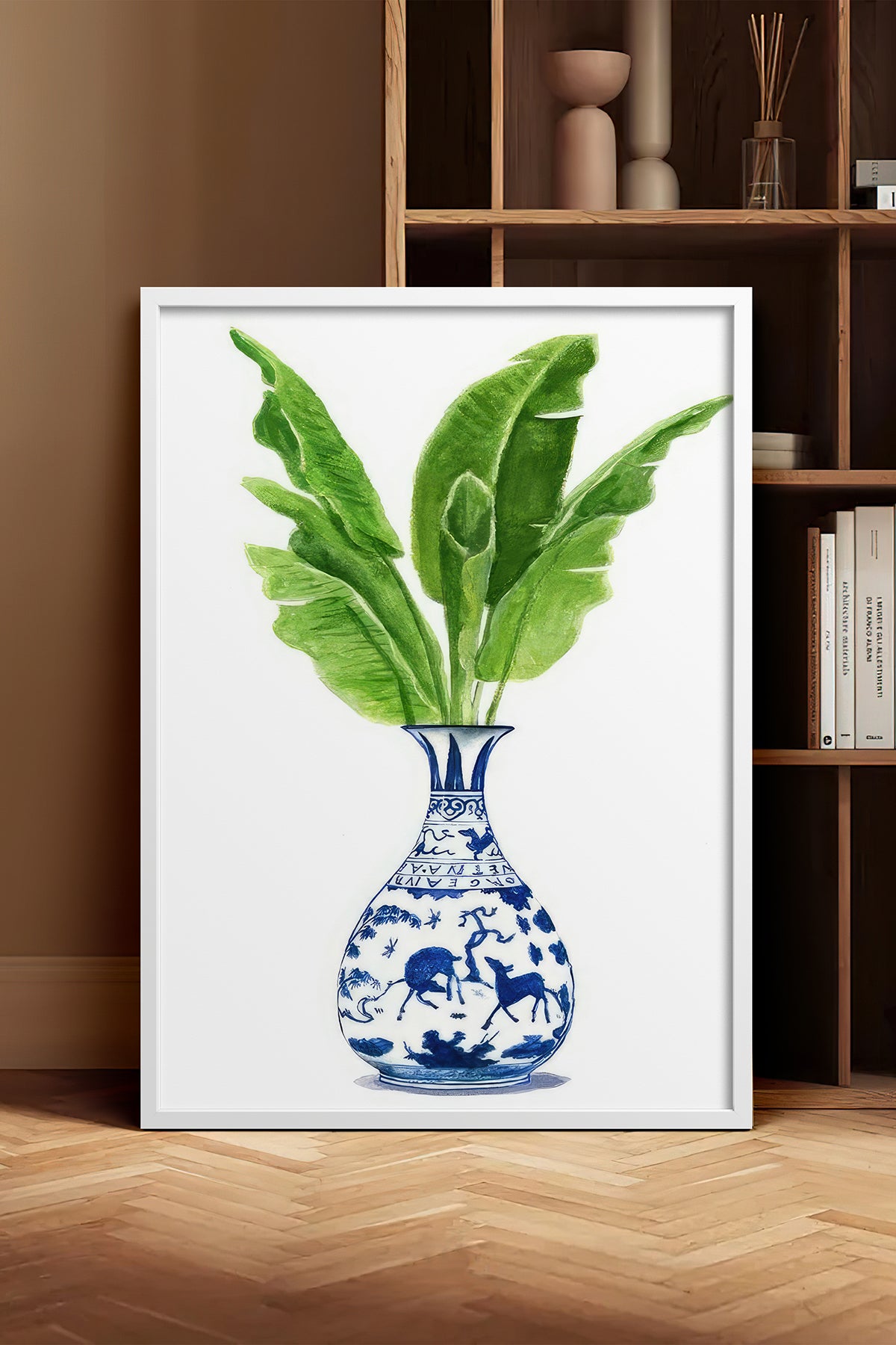 HOMEPACK Ahşap Çerçeveli Tablo Çerçeveli Poster Sanatsal Modern Duvar Dekoru TK-1032