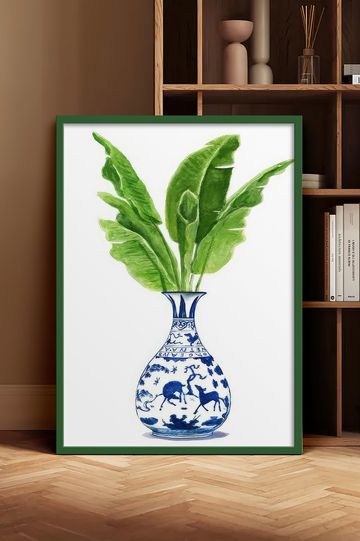 HOMEPACK Ahşap Çerçeveli Tablo Çerçeveli Poster Sanatsal Modern Duvar Dekoru TK-1032