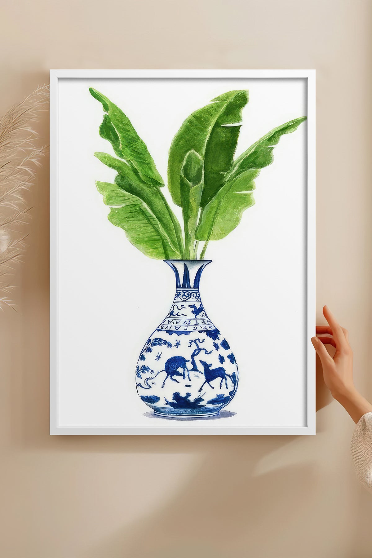 HOMEPACK Ahşap Çerçeveli Tablo Çerçeveli Poster Sanatsal Modern Duvar Dekoru TK-1032