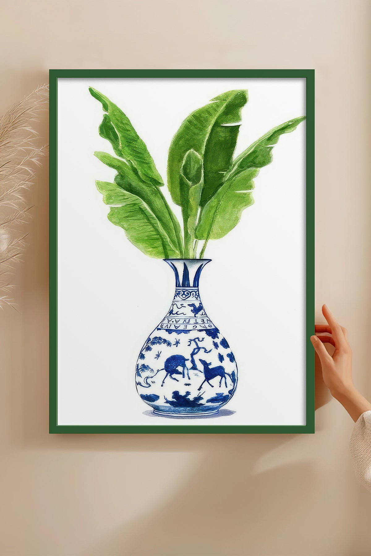 HOMEPACK Ahşap Çerçeveli Tablo Çerçeveli Poster Sanatsal Modern Duvar Dekoru TK-1032