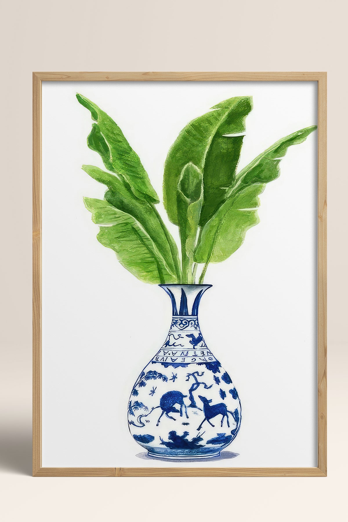 HOMEPACK Ahşap Çerçeveli Tablo Çerçeveli Poster Sanatsal Modern Duvar Dekoru TK-1032