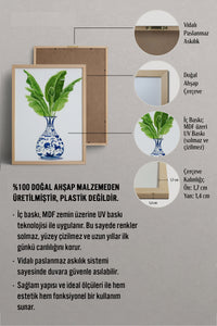 HOMEPACK Ahşap Çerçeveli Tablo Çerçeveli Poster Sanatsal Modern Duvar Dekoru TK-1032