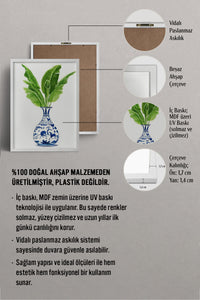 HOMEPACK Ahşap Çerçeveli Tablo Çerçeveli Poster Sanatsal Modern Duvar Dekoru TK-1032