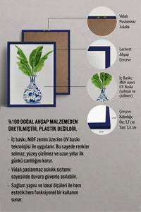 HOMEPACK Ahşap Çerçeveli Tablo Çerçeveli Poster Sanatsal Modern Duvar Dekoru TK-1032