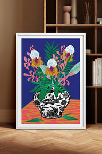 HOMEPACK Ahşap Çerçeveli Tablo Çerçeveli Poster Sanatsal Modern Duvar Dekoru TK-1034