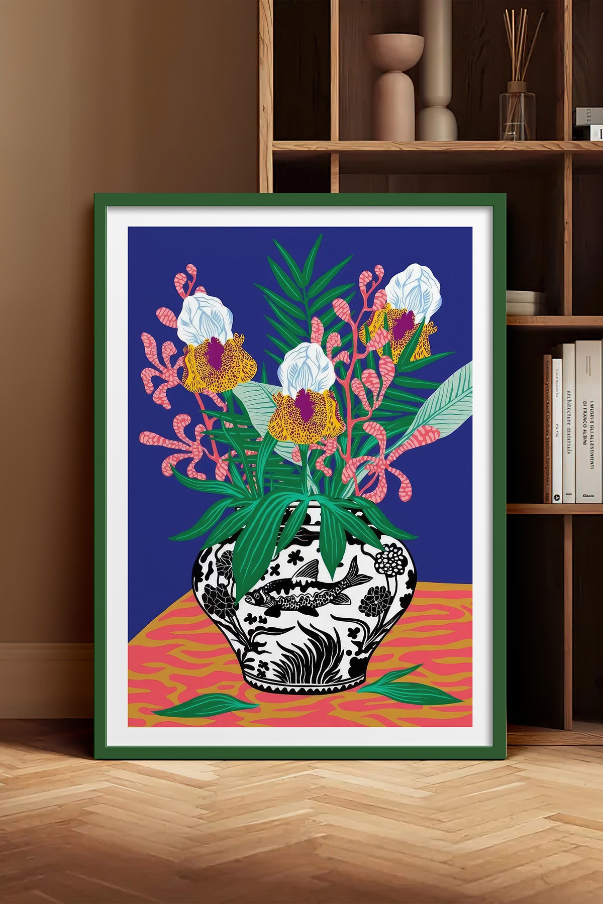 HOMEPACK Ahşap Çerçeveli Tablo Çerçeveli Poster Sanatsal Modern Duvar Dekoru TK-1034