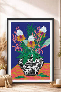 HOMEPACK Ahşap Çerçeveli Tablo Çerçeveli Poster Sanatsal Modern Duvar Dekoru TK-1034