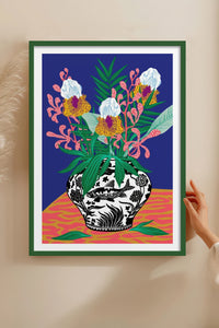 HOMEPACK Ahşap Çerçeveli Tablo Çerçeveli Poster Sanatsal Modern Duvar Dekoru TK-1034