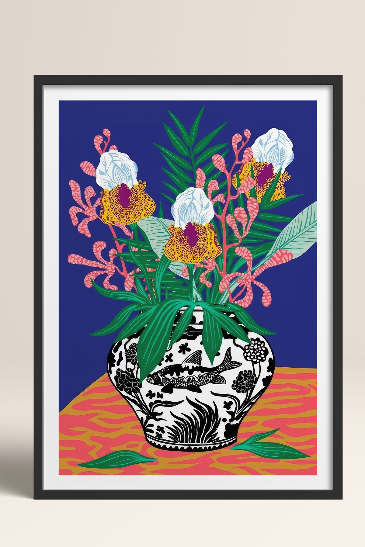 HOMEPACK Ahşap Çerçeveli Tablo Çerçeveli Poster Sanatsal Modern Duvar Dekoru TK-1034