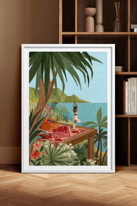 HOMEPACK Ahşap Çerçeveli Tablo Çerçeveli Poster Sanatsal Modern Duvar Dekoru TK-1037