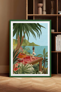 HOMEPACK Ahşap Çerçeveli Tablo Çerçeveli Poster Sanatsal Modern Duvar Dekoru TK-1037