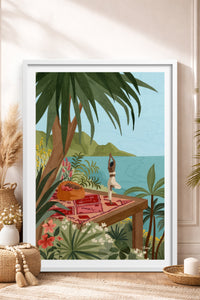 HOMEPACK Ahşap Çerçeveli Tablo Çerçeveli Poster Sanatsal Modern Duvar Dekoru TK-1037