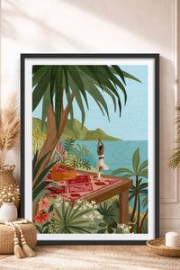 HOMEPACK Ahşap Çerçeveli Tablo Çerçeveli Poster Sanatsal Modern Duvar Dekoru TK-1037
