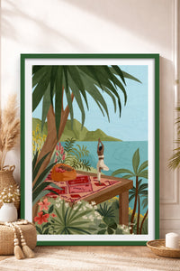 HOMEPACK Ahşap Çerçeveli Tablo Çerçeveli Poster Sanatsal Modern Duvar Dekoru TK-1037