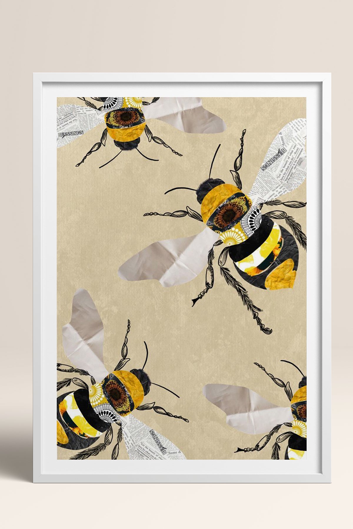 HOMEPACK Ahşap Çerçeveli Tablo Çerçeveli Poster Sanatsal Modern Duvar Dekoru TK-1038