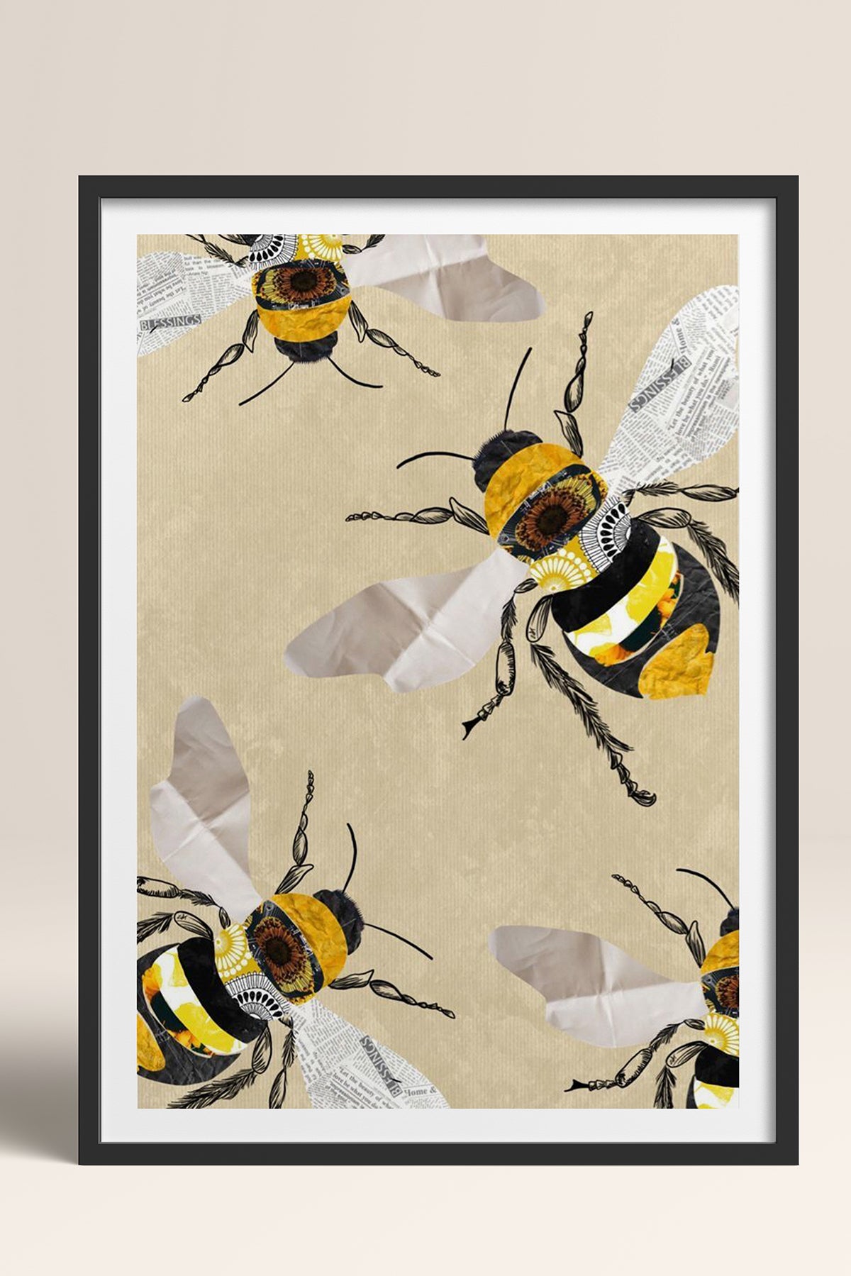 HOMEPACK Ahşap Çerçeveli Tablo Çerçeveli Poster Sanatsal Modern Duvar Dekoru TK-1038
