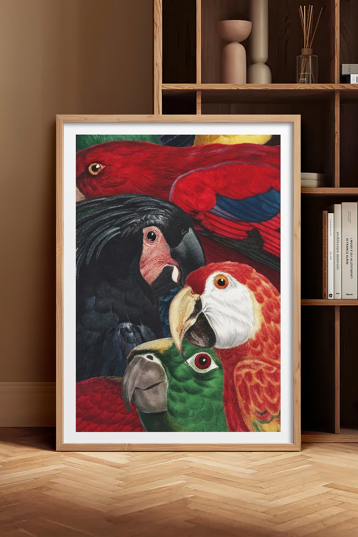 HOMEPACK Ahşap Çerçeveli Tablo Çerçeveli Poster Sanatsal Modern Duvar Dekoru TK-1039