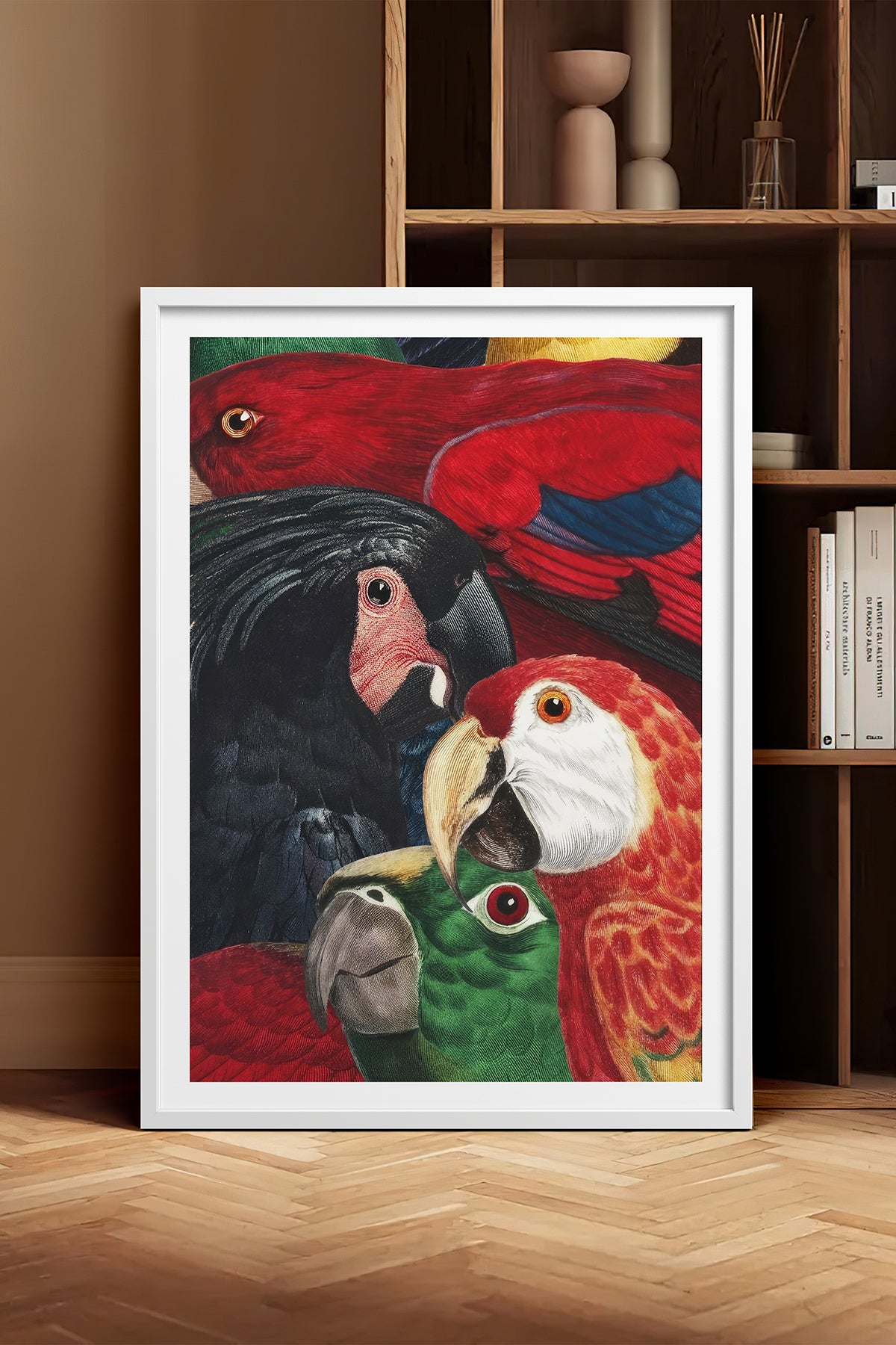 HOMEPACK Ahşap Çerçeveli Tablo Çerçeveli Poster Sanatsal Modern Duvar Dekoru TK-1039