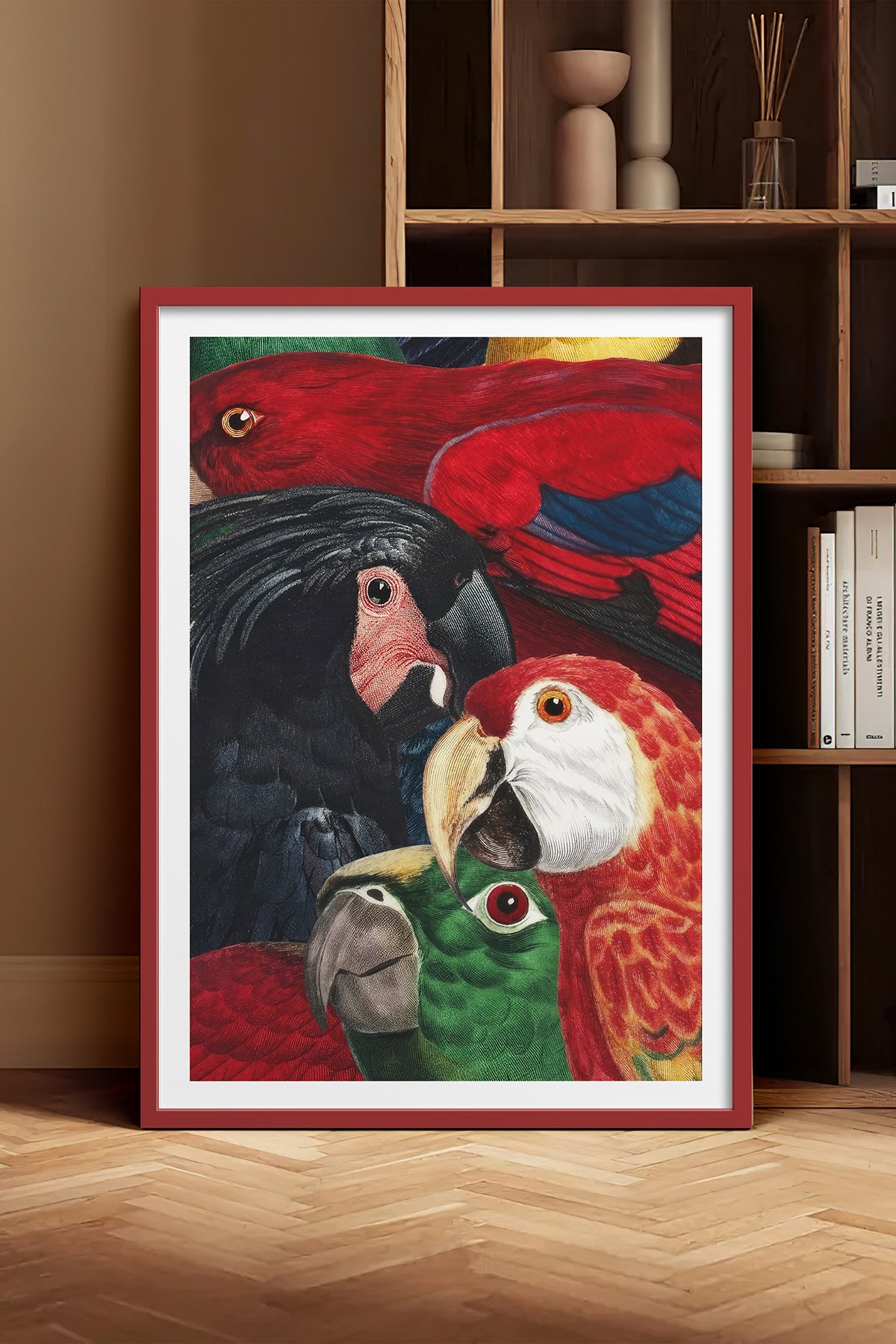 HOMEPACK Ahşap Çerçeveli Tablo Çerçeveli Poster Sanatsal Modern Duvar Dekoru TK-1039