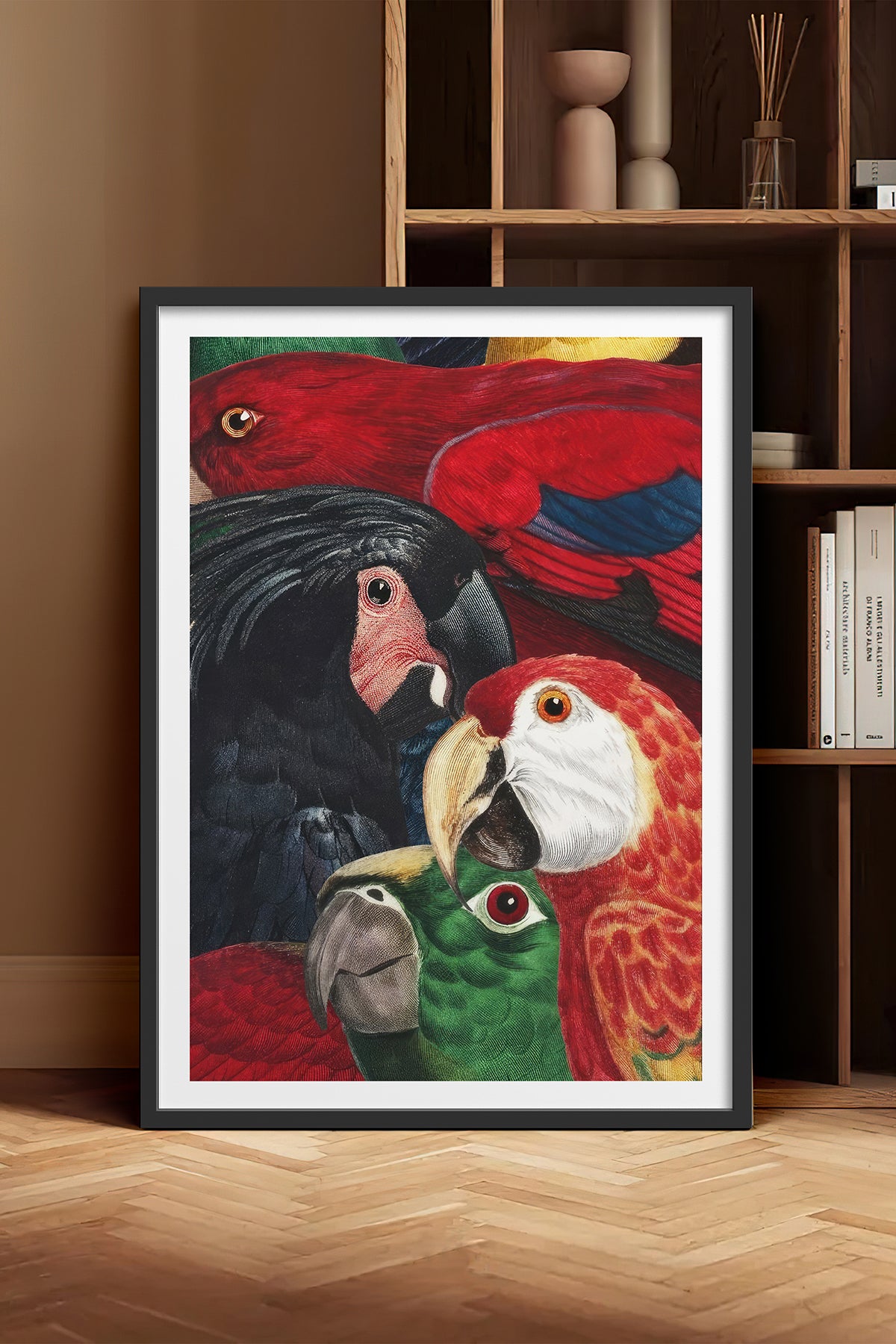 HOMEPACK Ahşap Çerçeveli Tablo Çerçeveli Poster Sanatsal Modern Duvar Dekoru TK-1039
