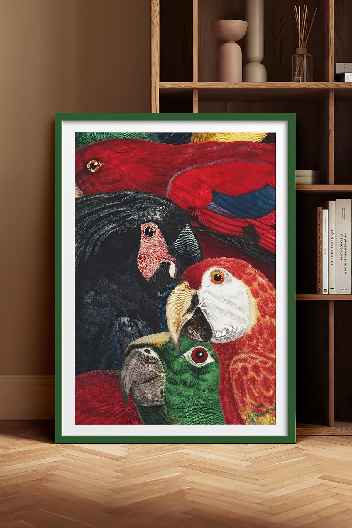 HOMEPACK Ahşap Çerçeveli Tablo Çerçeveli Poster Sanatsal Modern Duvar Dekoru TK-1039