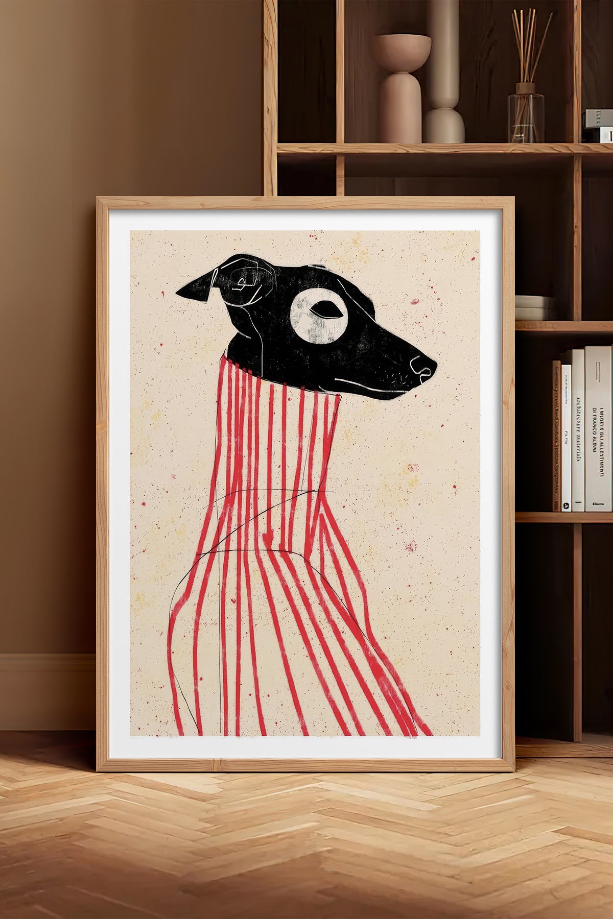 HOMEPACK Ahşap Çerçeveli Tablo Çerçeveli Poster Sanatsal Modern Duvar Dekoru TK-1040