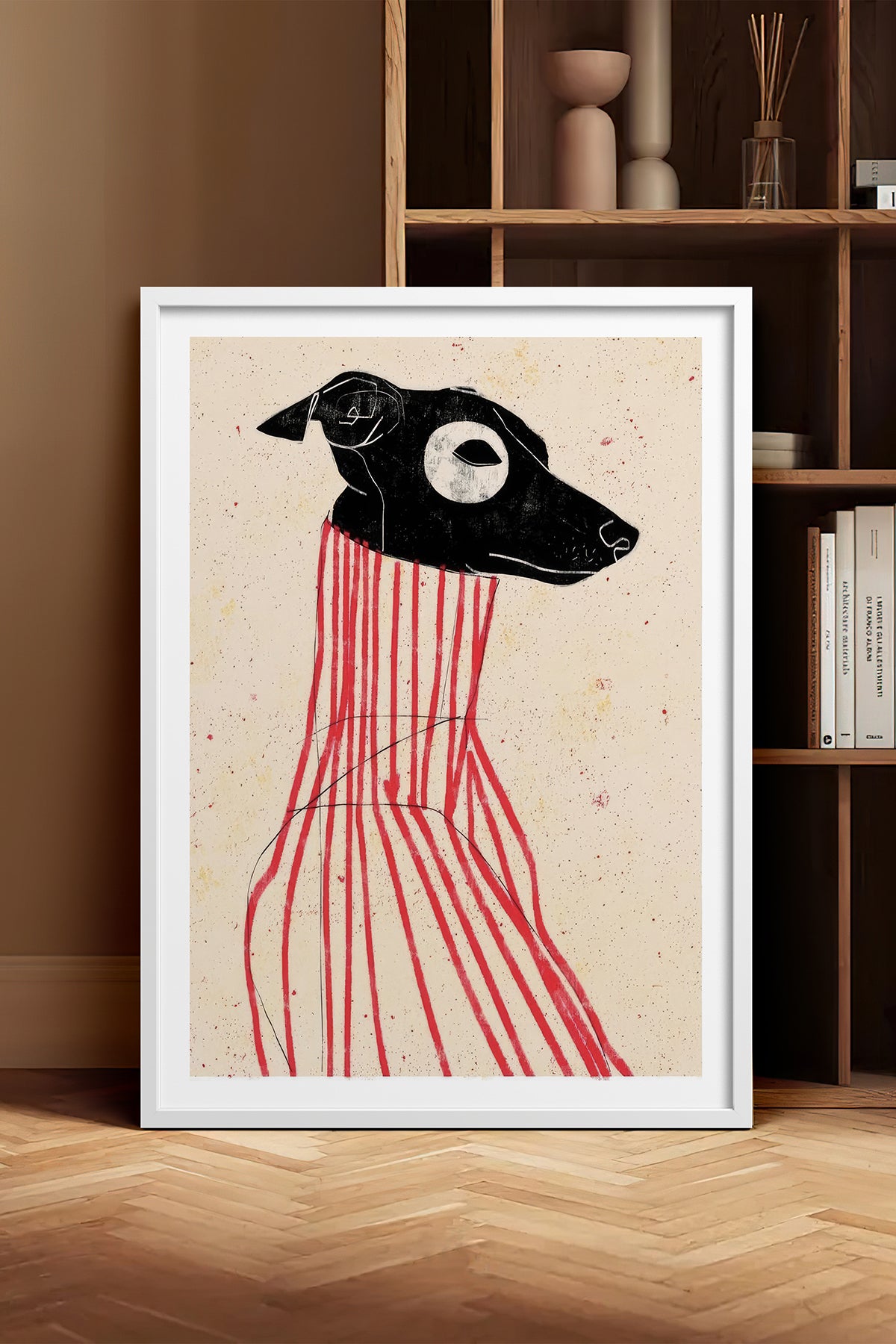 HOMEPACK Ahşap Çerçeveli Tablo Çerçeveli Poster Sanatsal Modern Duvar Dekoru TK-1040