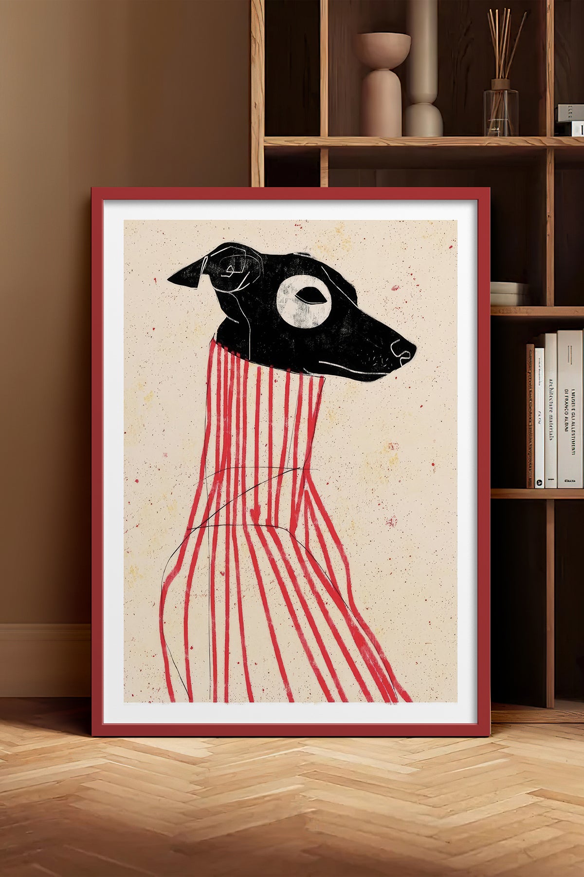 HOMEPACK Ahşap Çerçeveli Tablo Çerçeveli Poster Sanatsal Modern Duvar Dekoru TK-1040