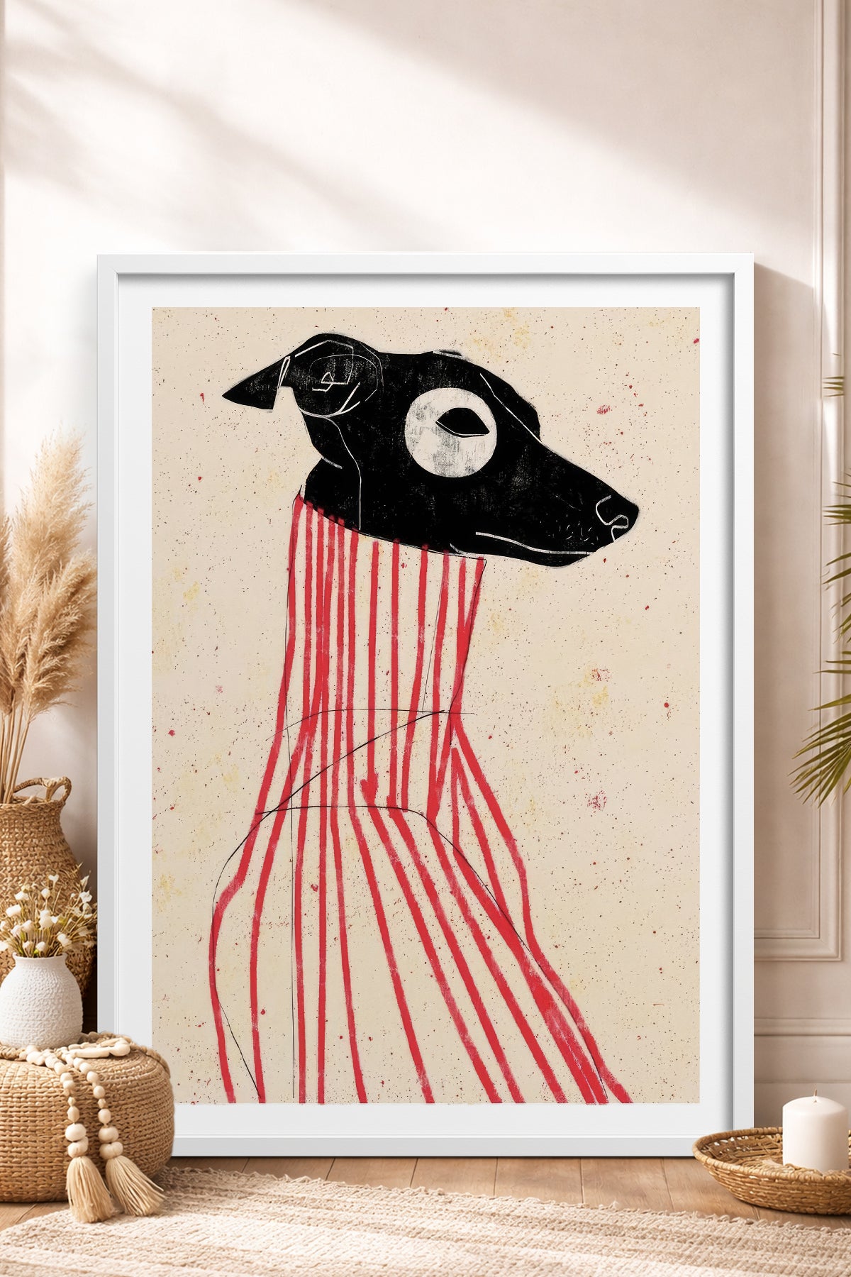 HOMEPACK Ahşap Çerçeveli Tablo Çerçeveli Poster Sanatsal Modern Duvar Dekoru TK-1040