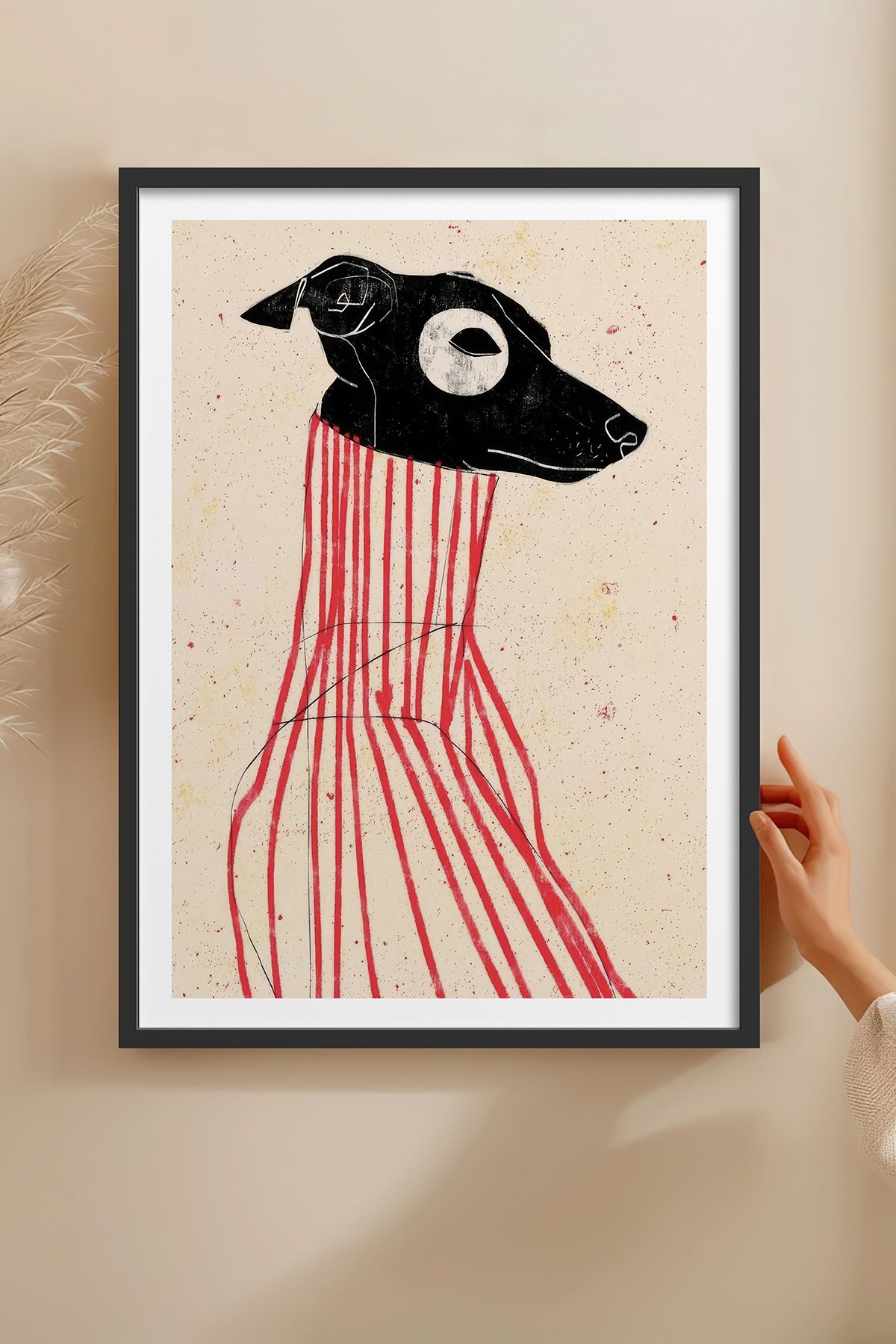 HOMEPACK Ahşap Çerçeveli Tablo Çerçeveli Poster Sanatsal Modern Duvar Dekoru TK-1040