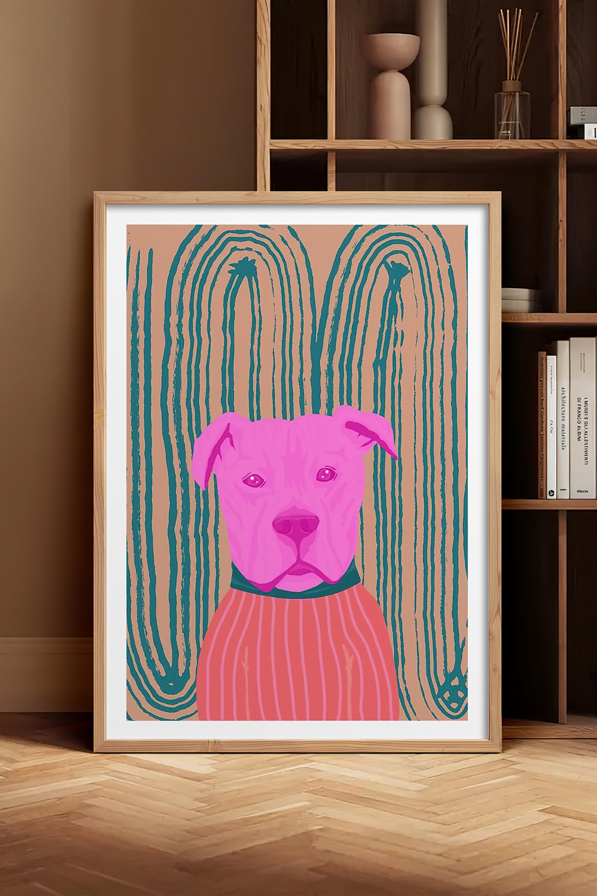 HOMEPACK Ahşap Çerçeveli Tablo Çerçeveli Poster Sanatsal Modern Duvar Dekoru TK-1041