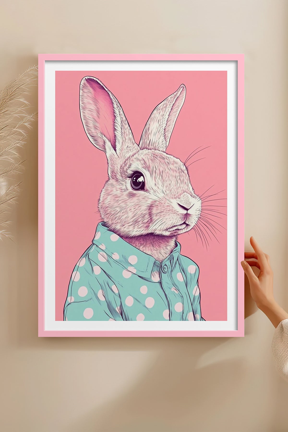 HOMEPACK Ahşap Çerçeveli Tablo Çerçeveli Poster Sanatsal Modern Duvar Dekoru TK-1043