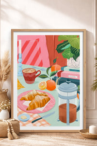 HOMEPACK Ahşap Çerçeveli Tablo Çerçeveli Poster Sanatsal Modern Duvar Dekoru TK-1044