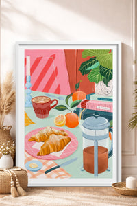 HOMEPACK Ahşap Çerçeveli Tablo Çerçeveli Poster Sanatsal Modern Duvar Dekoru TK-1044