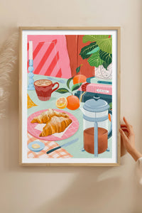 HOMEPACK Ahşap Çerçeveli Tablo Çerçeveli Poster Sanatsal Modern Duvar Dekoru TK-1044