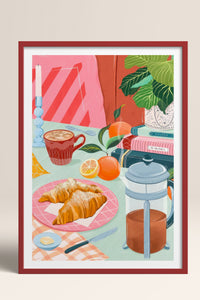 HOMEPACK Ahşap Çerçeveli Tablo Çerçeveli Poster Sanatsal Modern Duvar Dekoru TK-1044