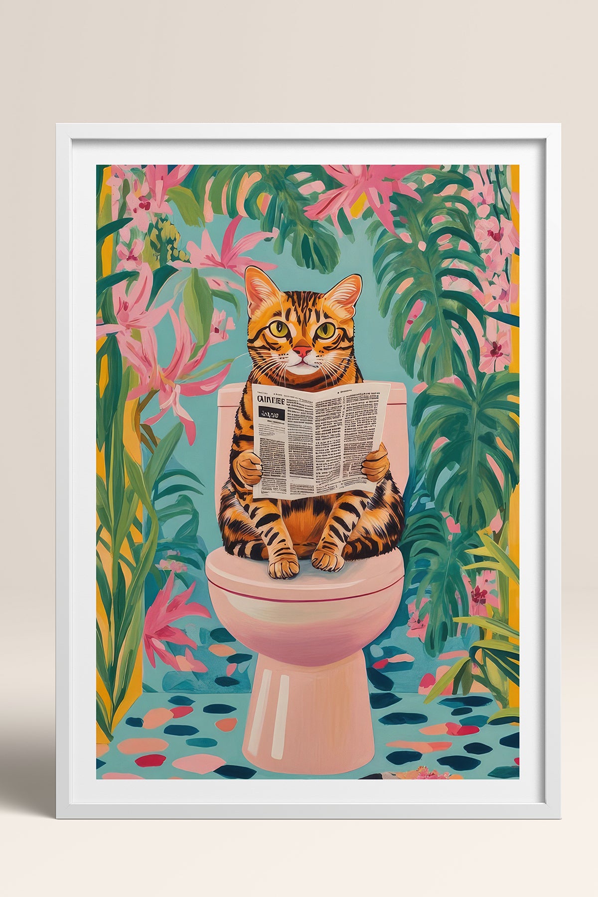 HOMEPACK Ahşap Çerçeveli Tablo Çerçeveli Poster Sanatsal Modern Duvar Dekoru TK-1045
